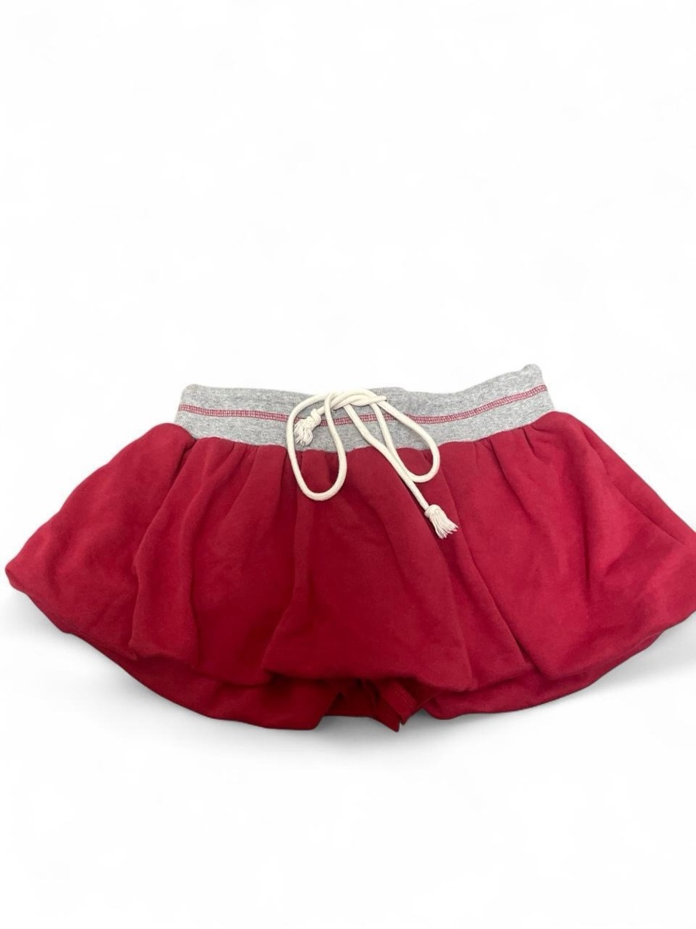 Out From Under Women’s Red Mini Skirt with Built in Shorts with Waistband Small